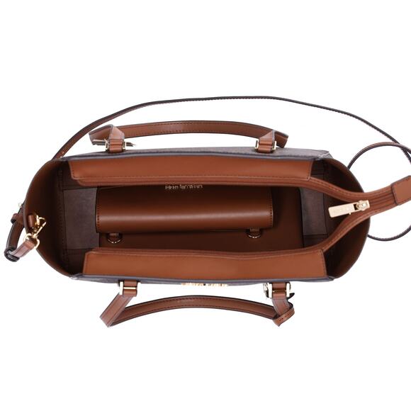 Michael Kors Charlotte Large 3-in-1 Tote Crossbody Clutch Handbag Brown MK - Picture 6 of 6